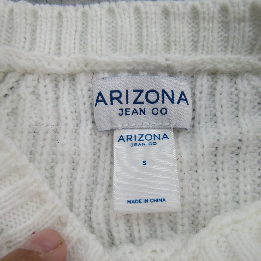 Arizona Jean Co Womens Sweater Striped Long Sleeve Crew Neck Pullover‎ Small - Picture 2 of 8